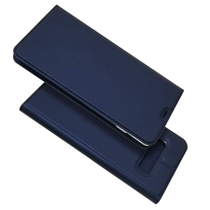 Magnetic Adsorption Leather Card Holder Case for Samsung Galaxy S10 Plus