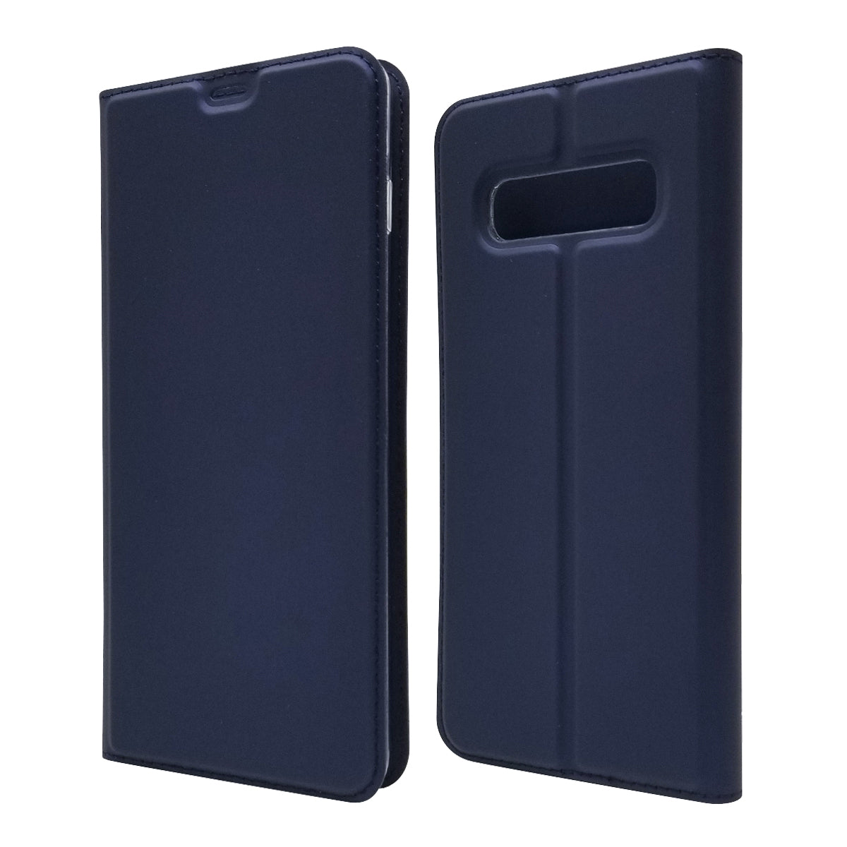 Magnetic Adsorption Leather Card Holder Case for Samsung Galaxy S10 Plus