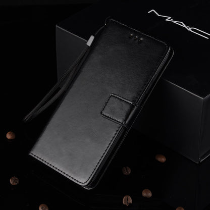 Crazy Horse Leather Wallet Stand Phone Cover with Strap for Samsung Galaxy A50 / A50s / A30s