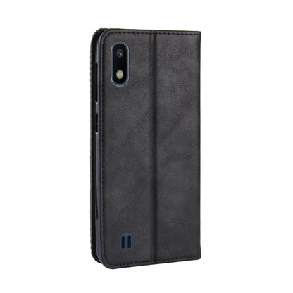 Vintage Style PU Leather Flip Cover Case for Samsung Galaxy A10
