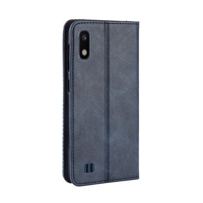 Vintage Style PU Leather Flip Cover Case for Samsung Galaxy A10