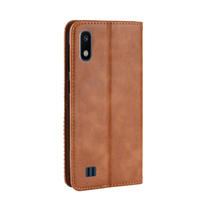Vintage Style PU Leather Flip Cover Case for Samsung Galaxy A10