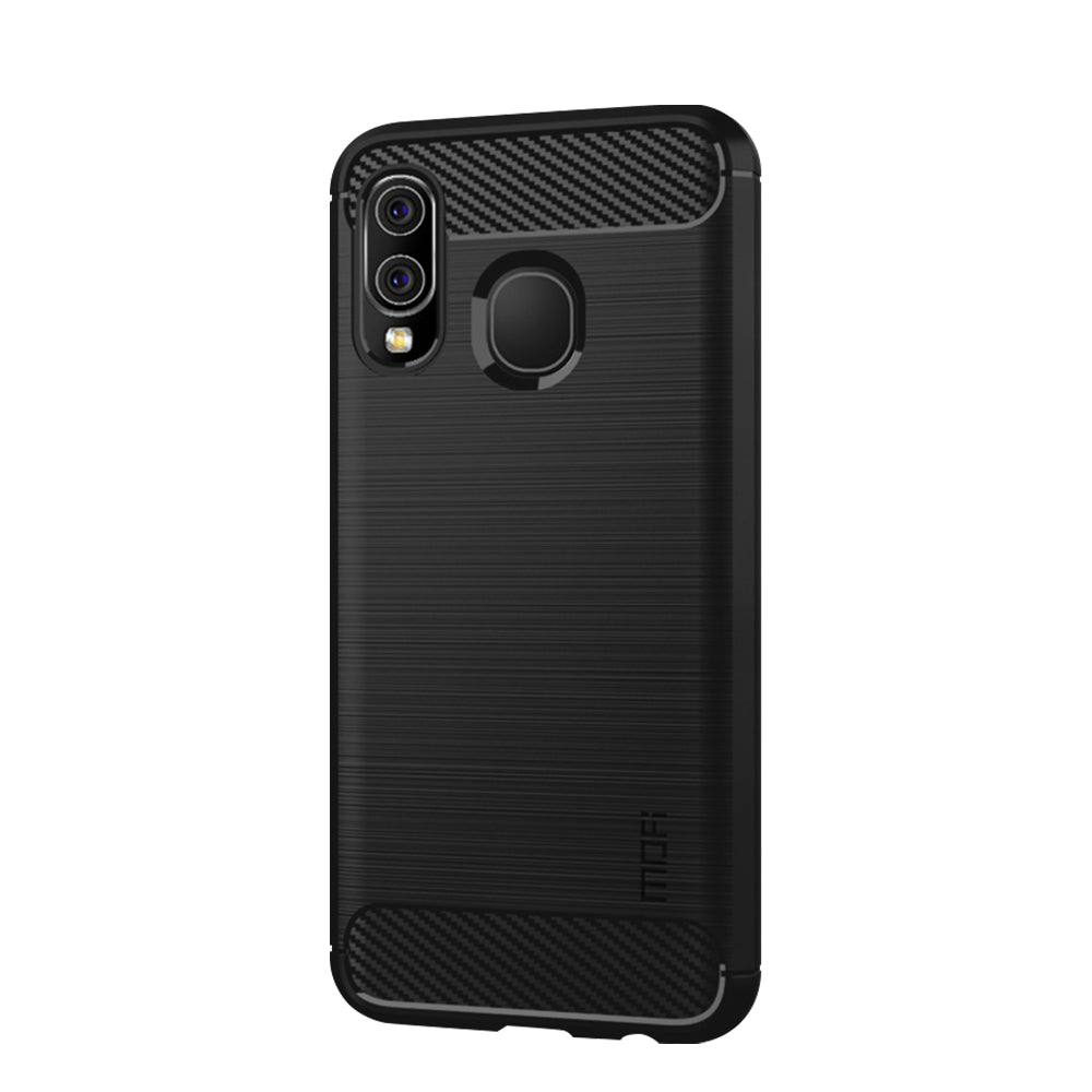 MOFI Carbon Fiber Texture Brushed TPU Case for Samsung Galaxy A40