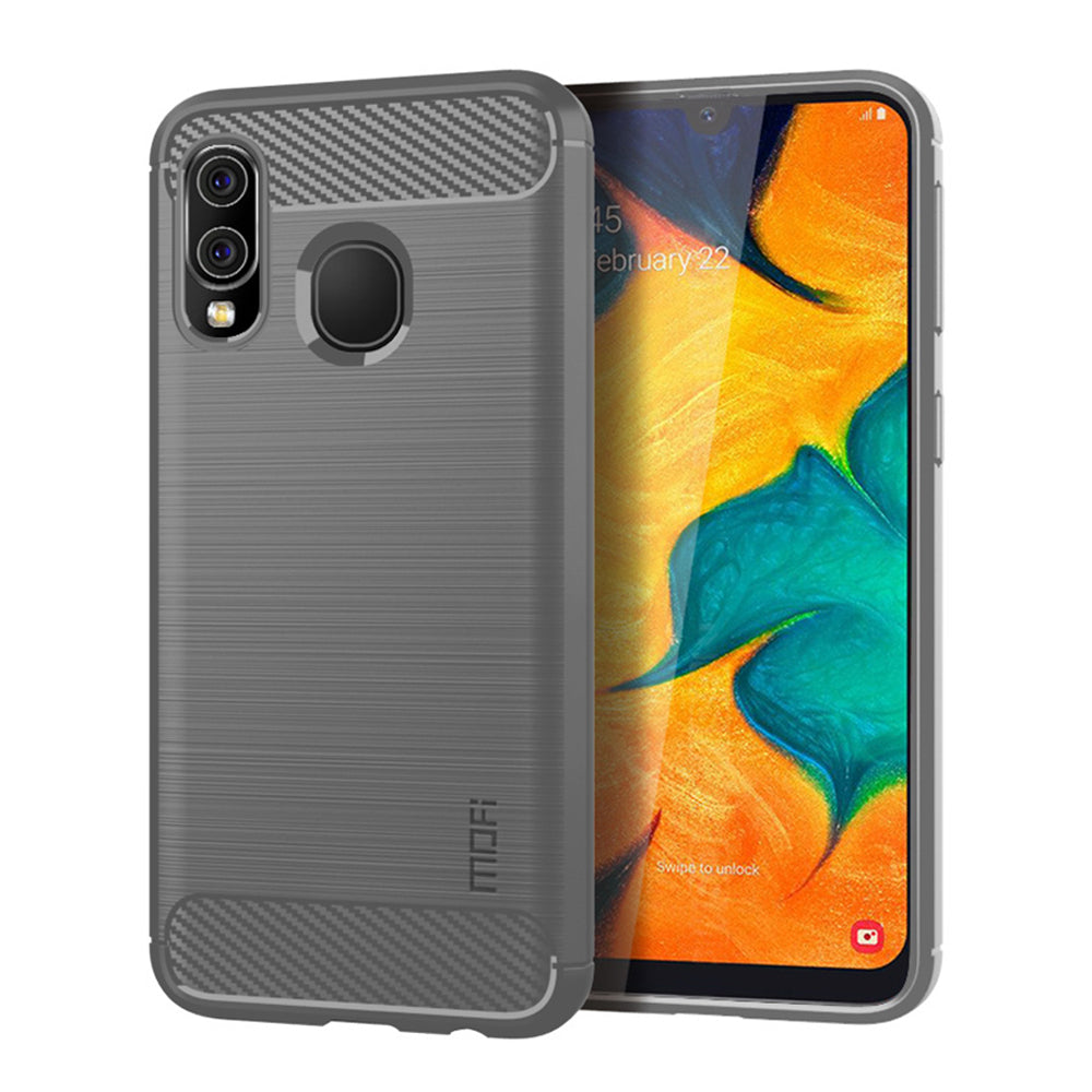MOFI Carbon Fiber Texture Brushed TPU Case for Samsung Galaxy A40