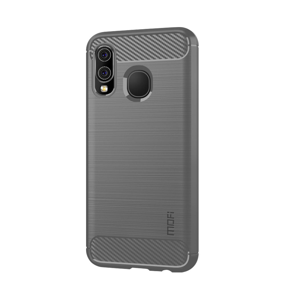 MOFI Carbon Fiber Texture Brushed TPU Case for Samsung Galaxy A40