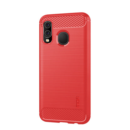 MOFI Carbon Fiber Texture Brushed TPU Case for Samsung Galaxy A40