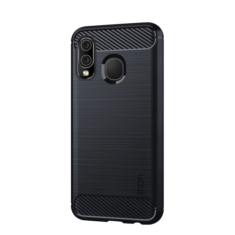 MOFI Carbon Fiber Texture Brushed TPU Case for Samsung Galaxy A40