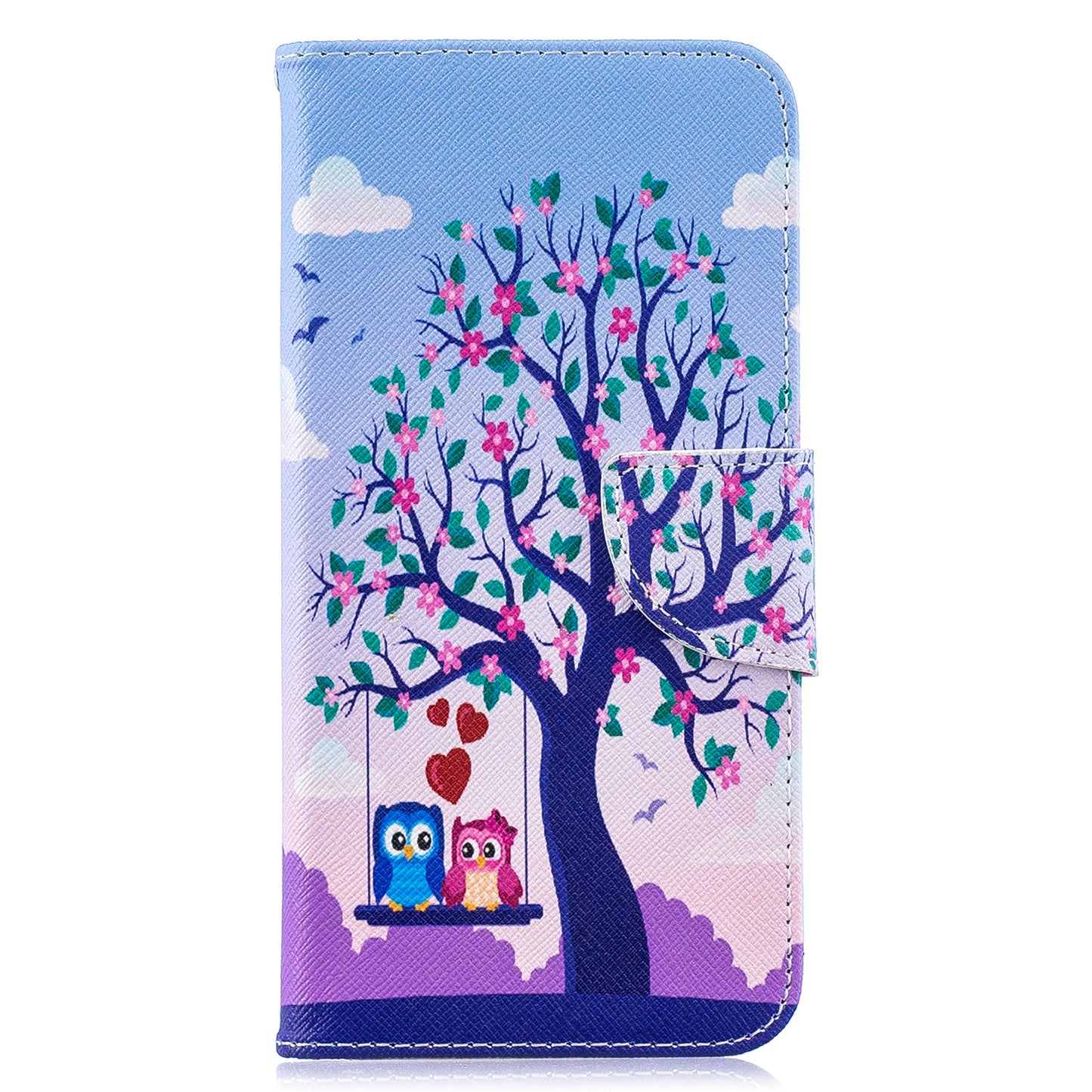 Pattern Printing PU Leather Wallet Cover Shell for Samsung Galaxy A10
