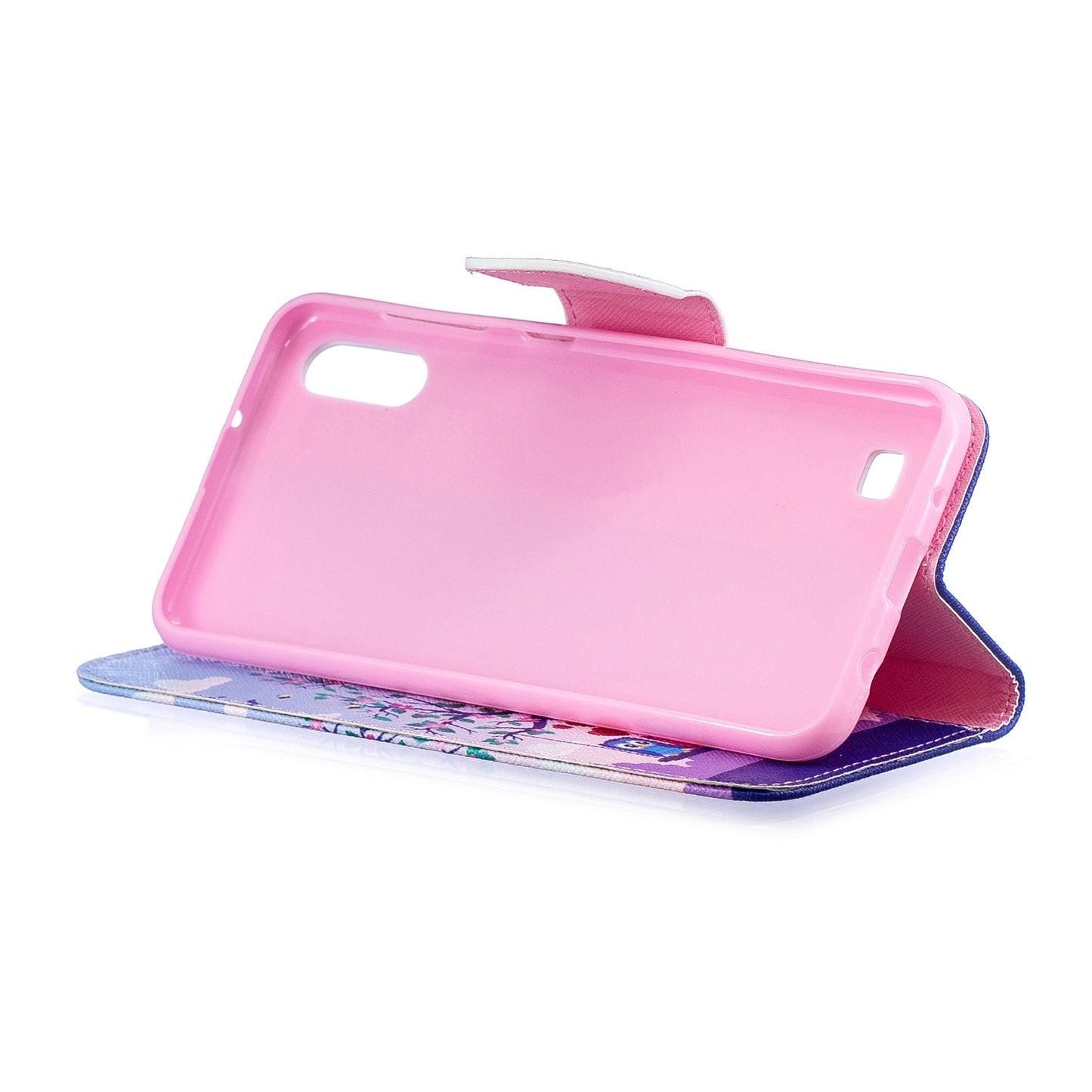 Pattern Printing PU Leather Wallet Cover Shell for Samsung Galaxy A10