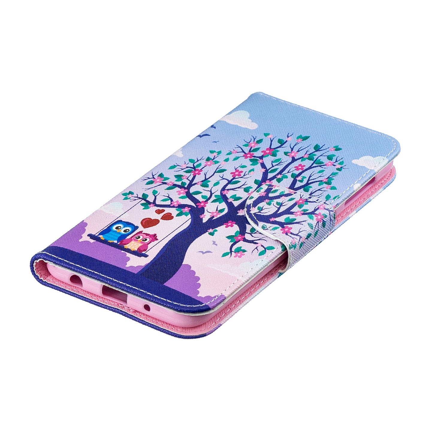 Pattern Printing PU Leather Wallet Cover Shell for Samsung Galaxy A10
