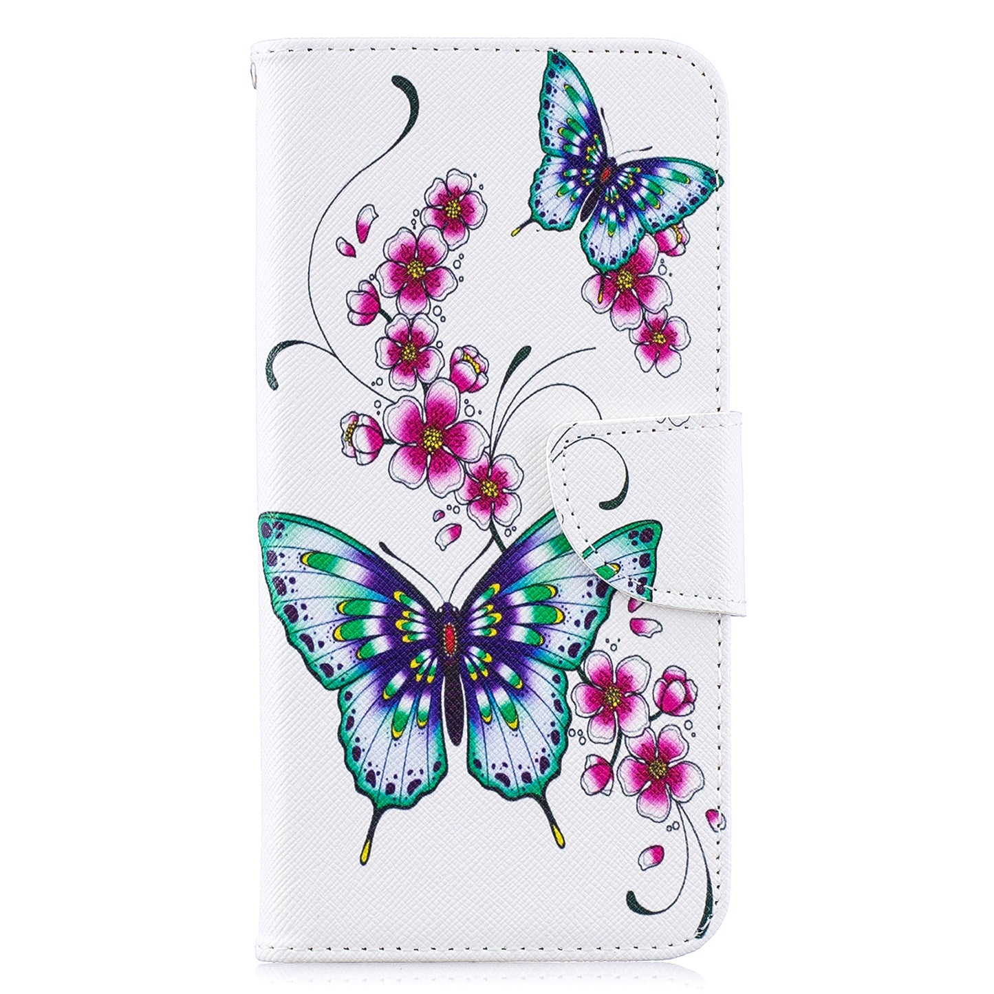 Pattern Printing PU Leather Wallet Cover Shell for Samsung Galaxy A10