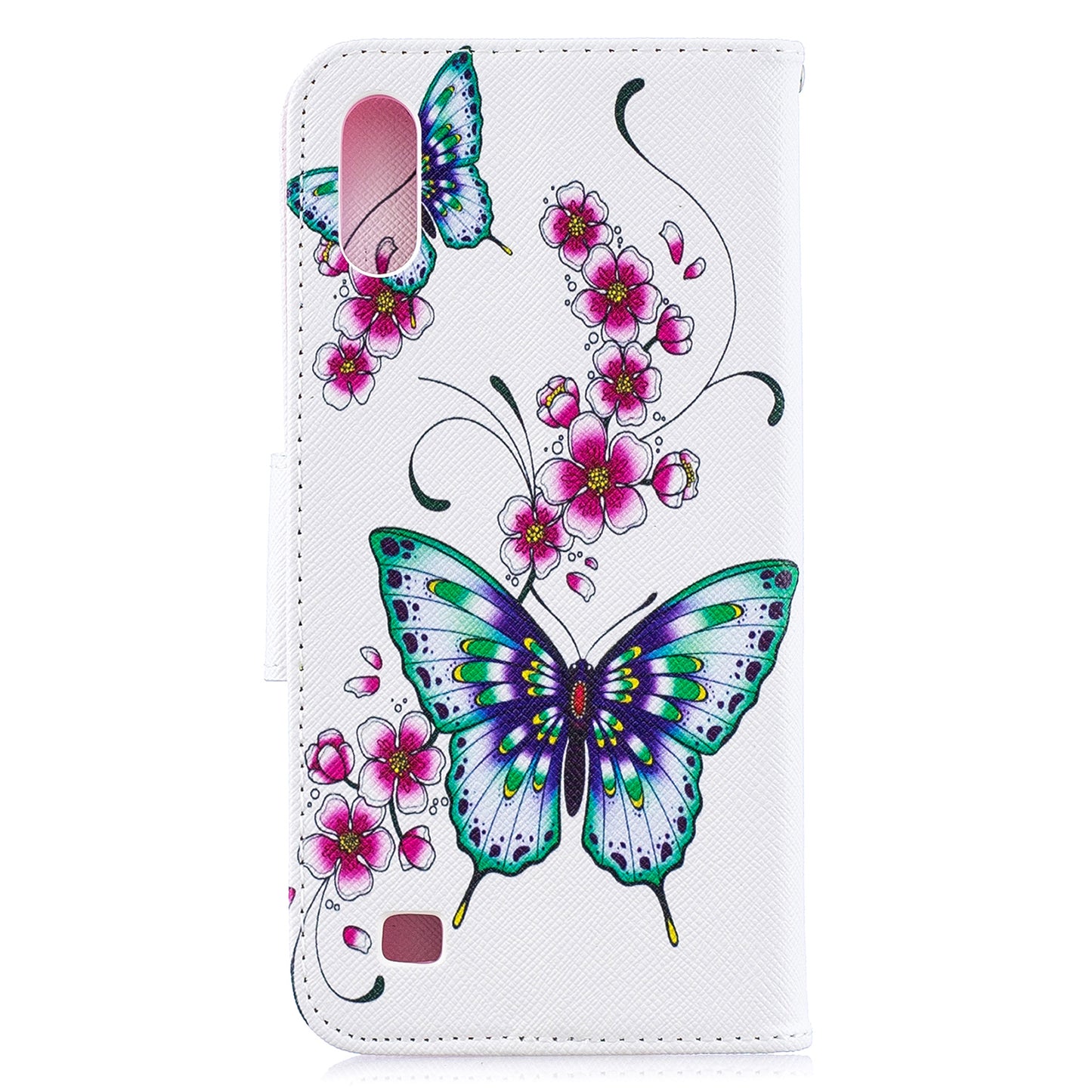 Pattern Printing PU Leather Wallet Cover Shell for Samsung Galaxy A10