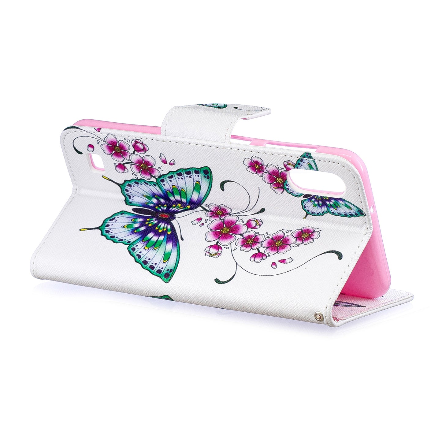 Pattern Printing PU Leather Wallet Cover Shell for Samsung Galaxy A10