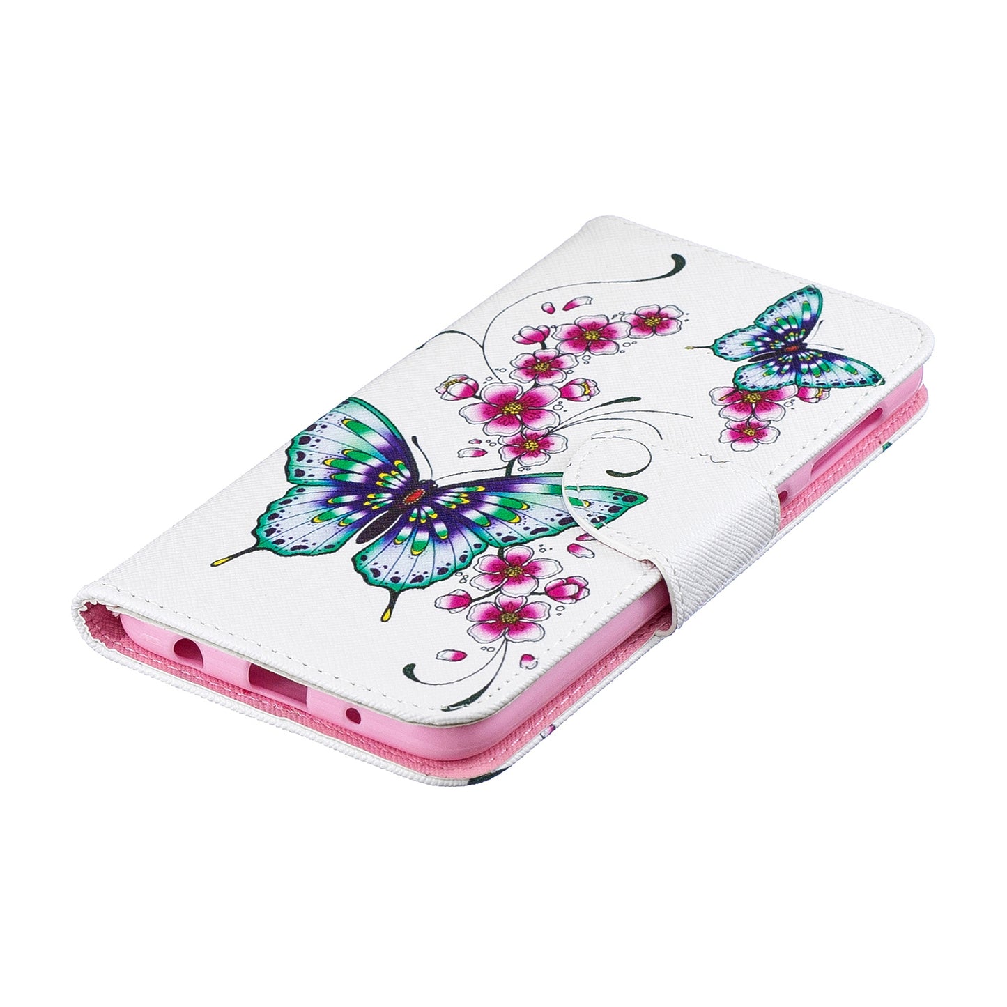 Pattern Printing PU Leather Wallet Cover Shell for Samsung Galaxy A10