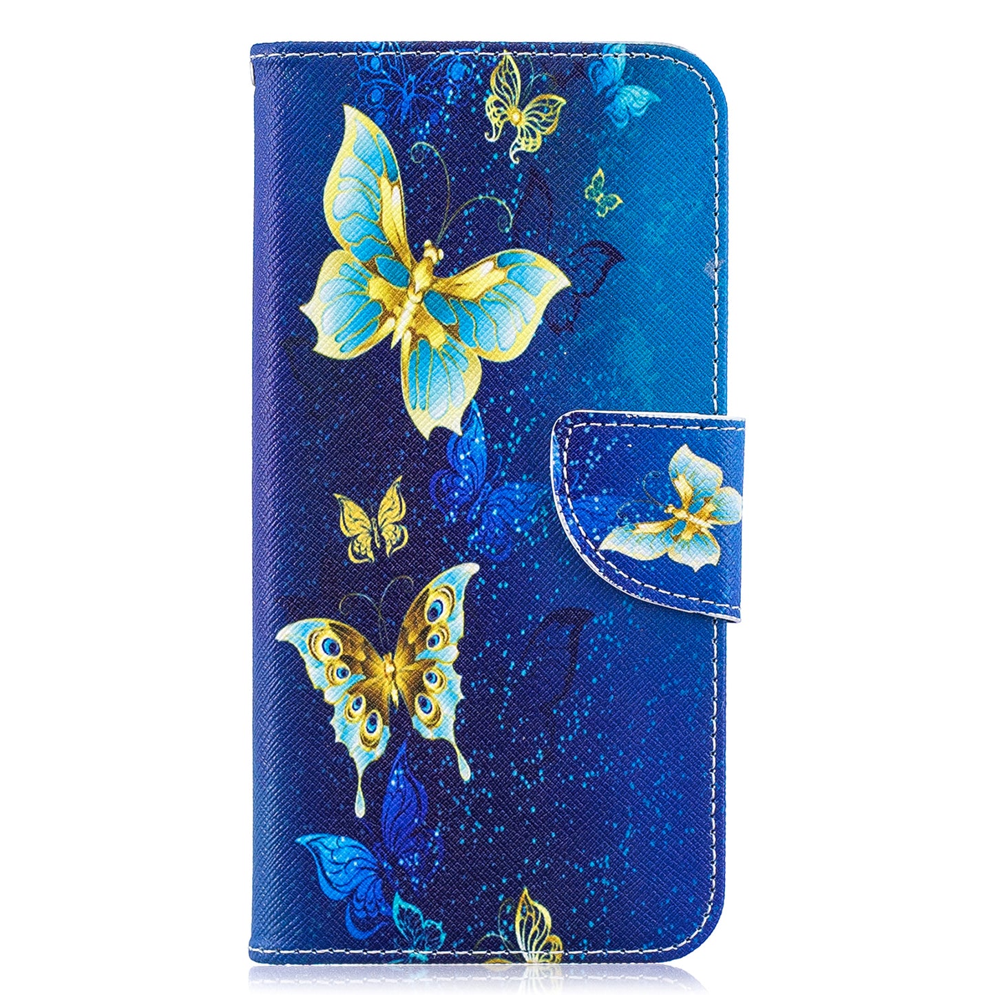 Pattern Printing PU Leather Wallet Cover Shell for Samsung Galaxy A10