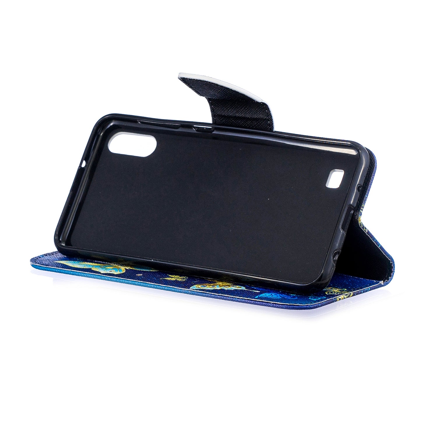 Pattern Printing PU Leather Wallet Cover Shell for Samsung Galaxy A10