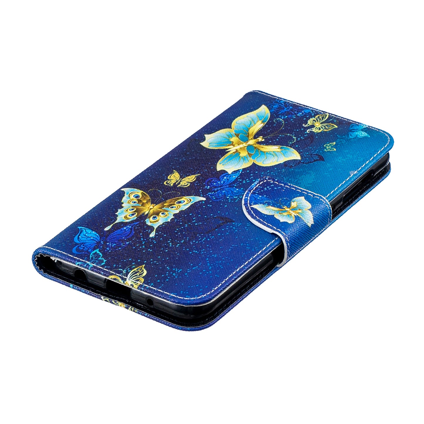 Pattern Printing PU Leather Wallet Cover Shell for Samsung Galaxy A10