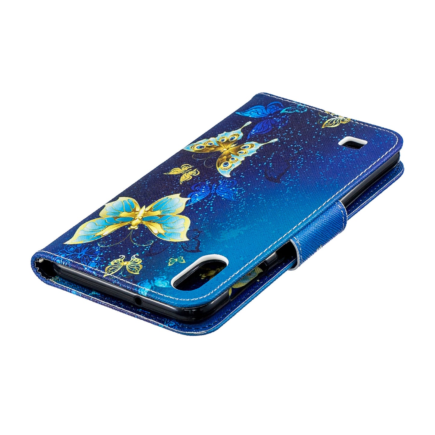 Pattern Printing PU Leather Wallet Cover Shell for Samsung Galaxy A10