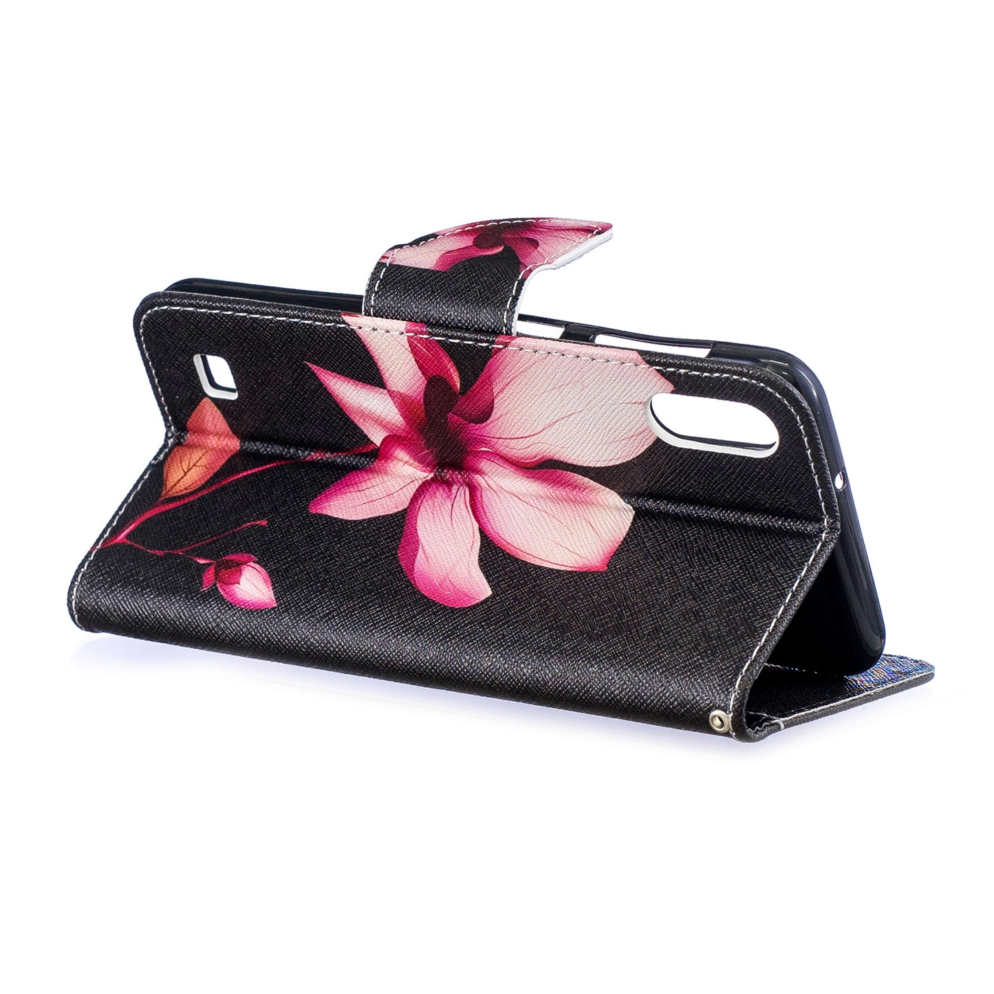 Pattern Printing PU Leather Wallet Cover Shell for Samsung Galaxy A10
