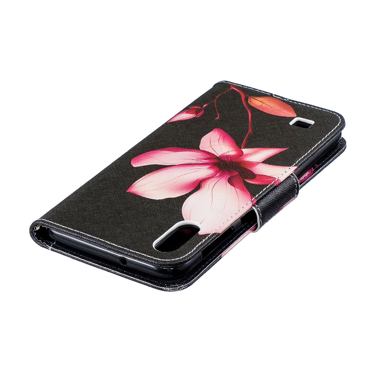 Pattern Printing PU Leather Wallet Cover Shell for Samsung Galaxy A10