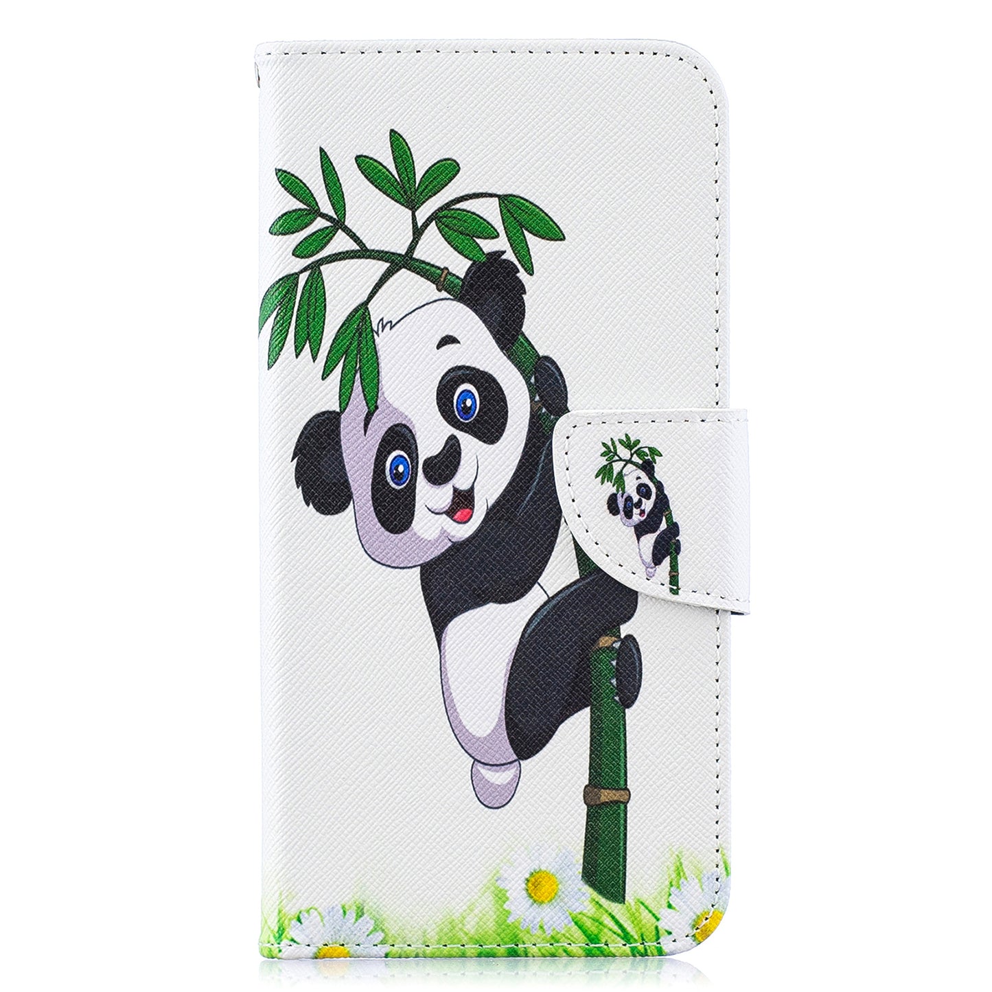 Pattern Printing PU Leather Wallet Cover Shell for Samsung Galaxy A10