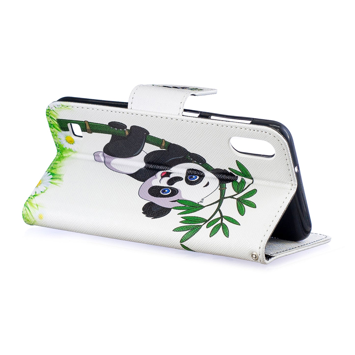 Pattern Printing PU Leather Wallet Cover Shell for Samsung Galaxy A10