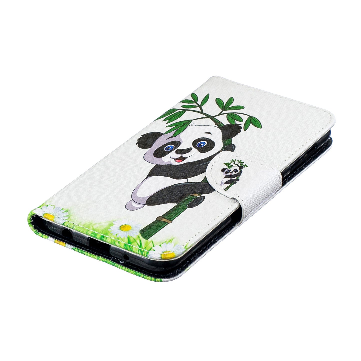 Pattern Printing PU Leather Wallet Cover Shell for Samsung Galaxy A10