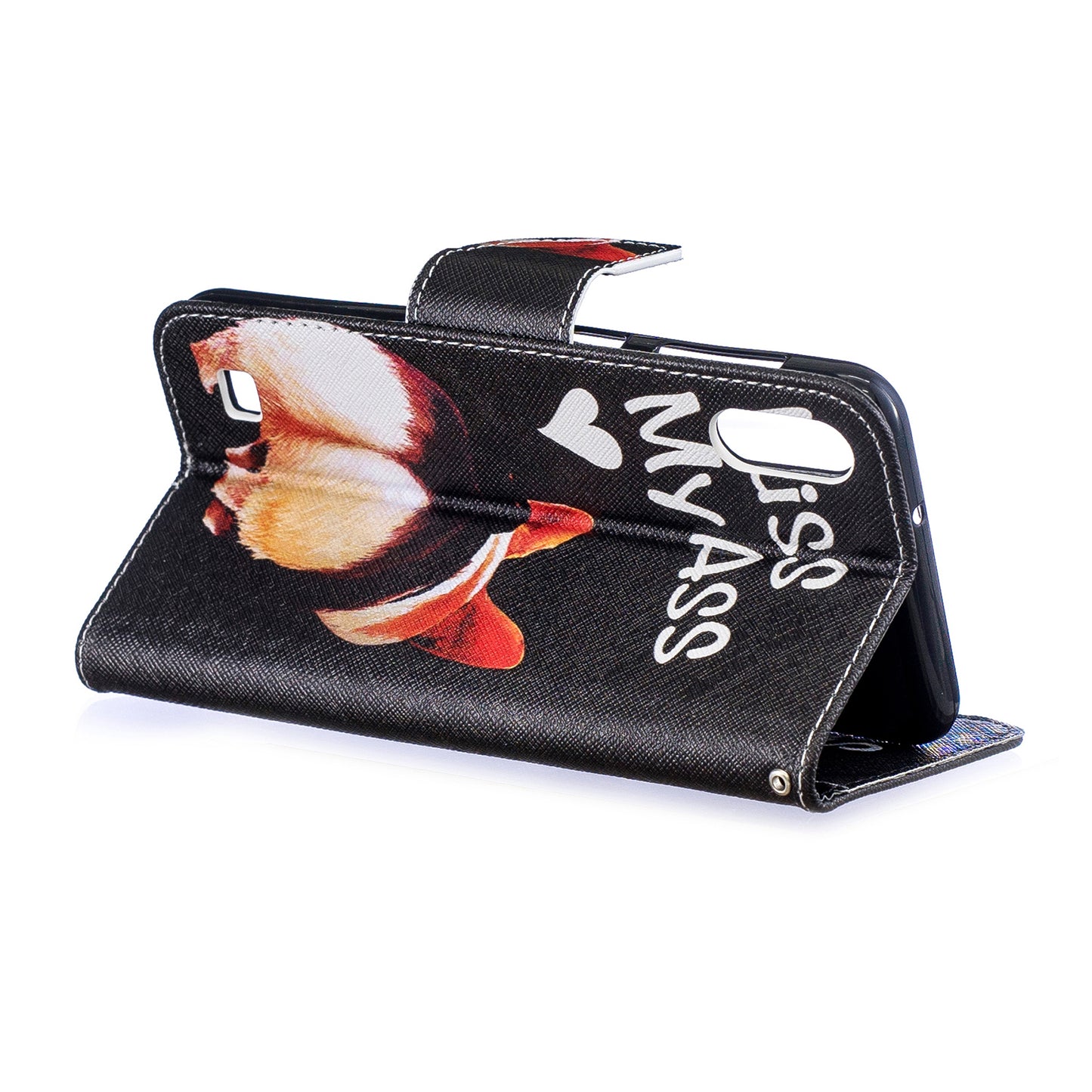 Pattern Printing PU Leather Wallet Cover Shell for Samsung Galaxy A10