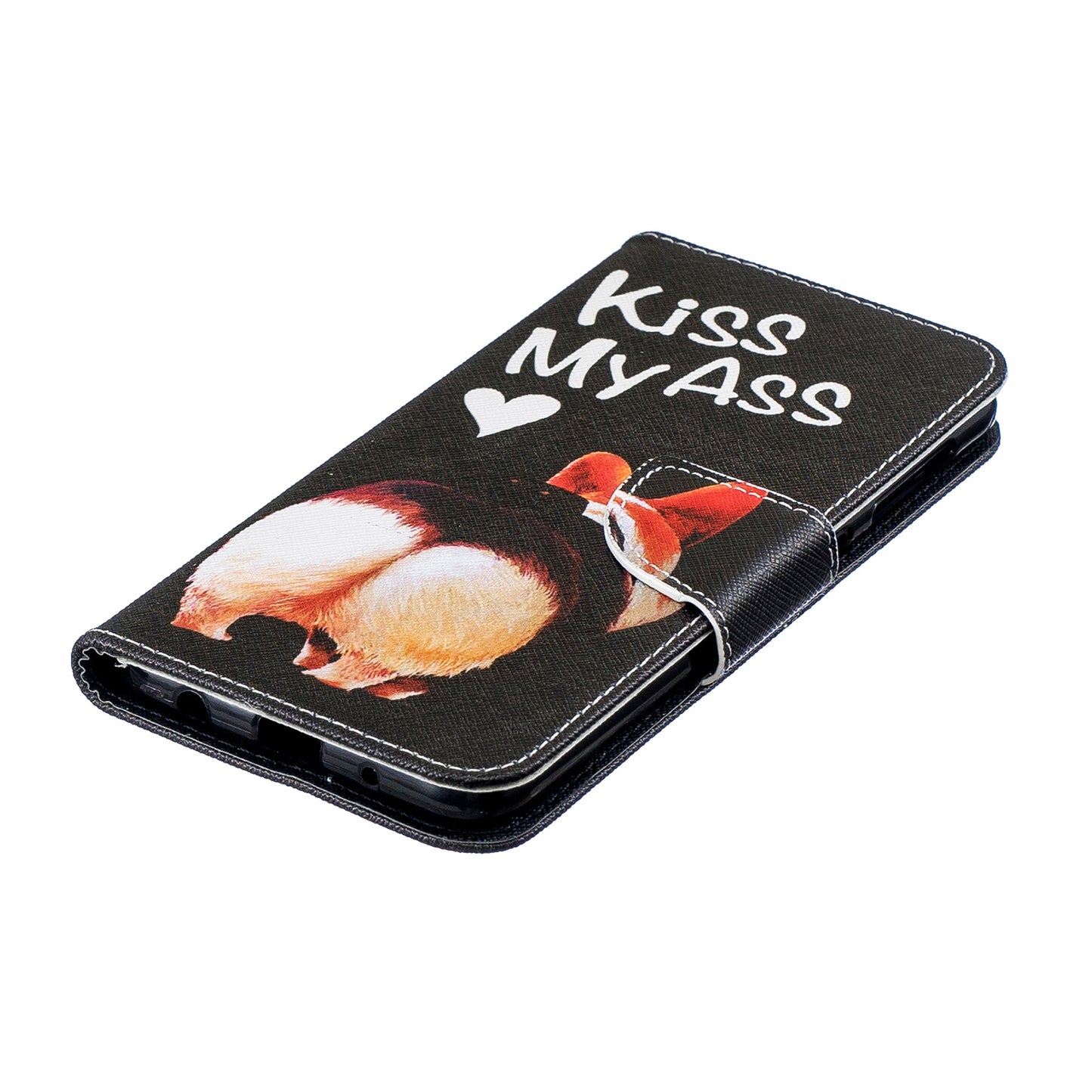 Pattern Printing PU Leather Wallet Cover Shell for Samsung Galaxy A10