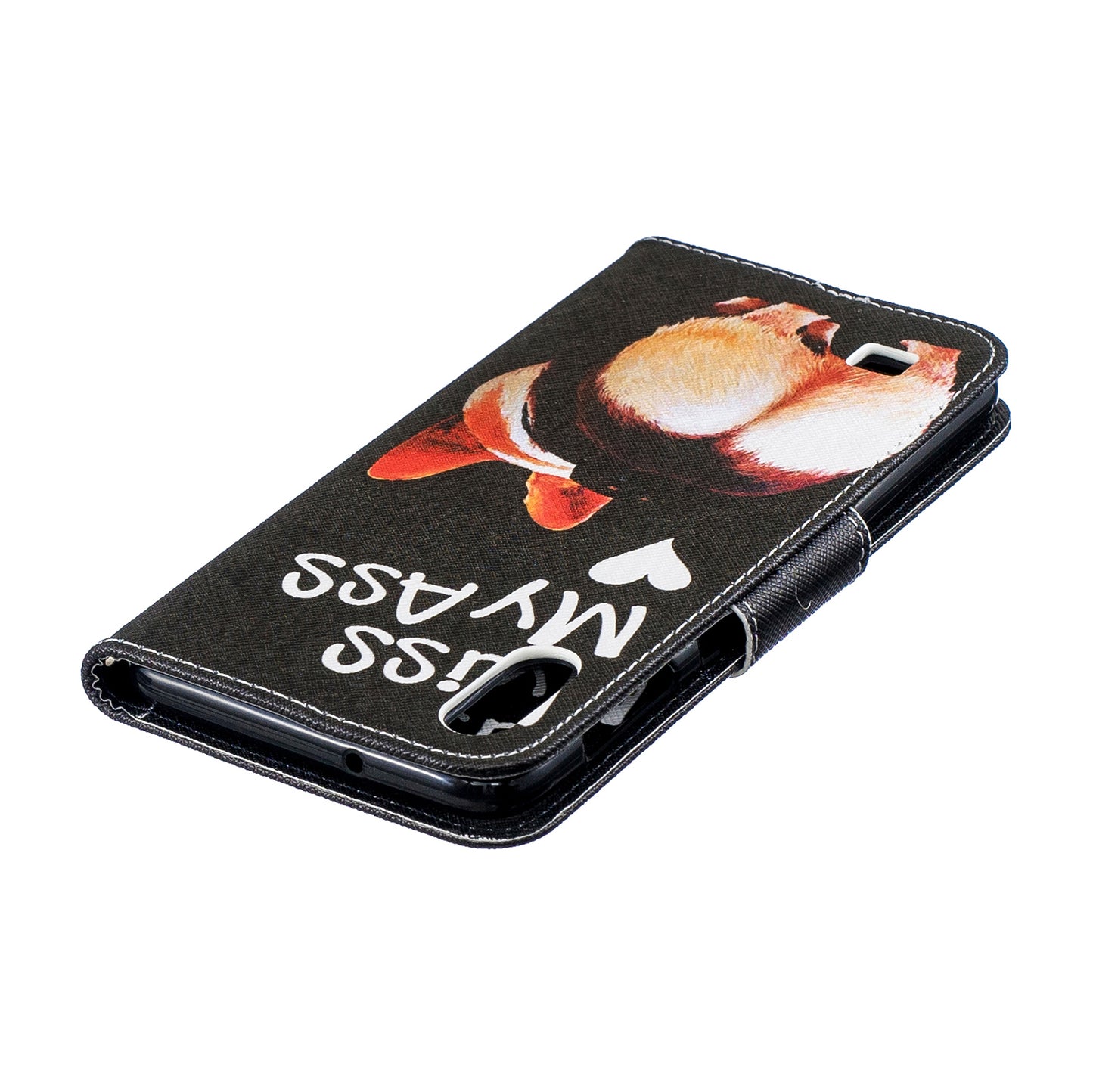 Pattern Printing PU Leather Wallet Cover Shell for Samsung Galaxy A10