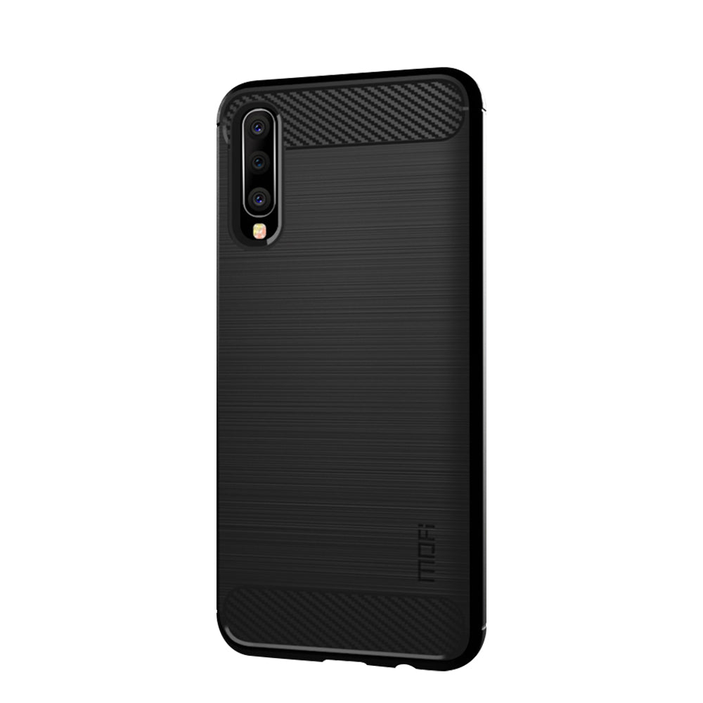 MOFI Carbon Fiber Texture Brushed TPU Phone Cover for Samsung Galaxy A70