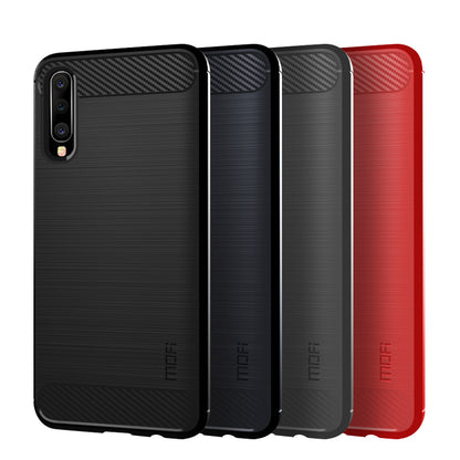 MOFI Carbon Fiber Texture Brushed TPU Phone Cover for Samsung Galaxy A70