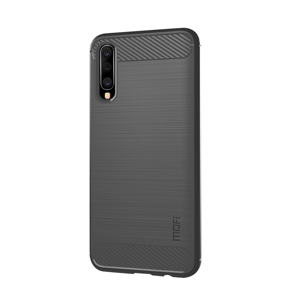 MOFI Carbon Fiber Texture Brushed TPU Phone Cover for Samsung Galaxy A70