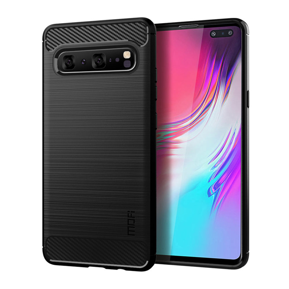 MOFI Carbon Fiber Texture Brushed TPU Phone Shell for Samsung Galaxy S10 5G
