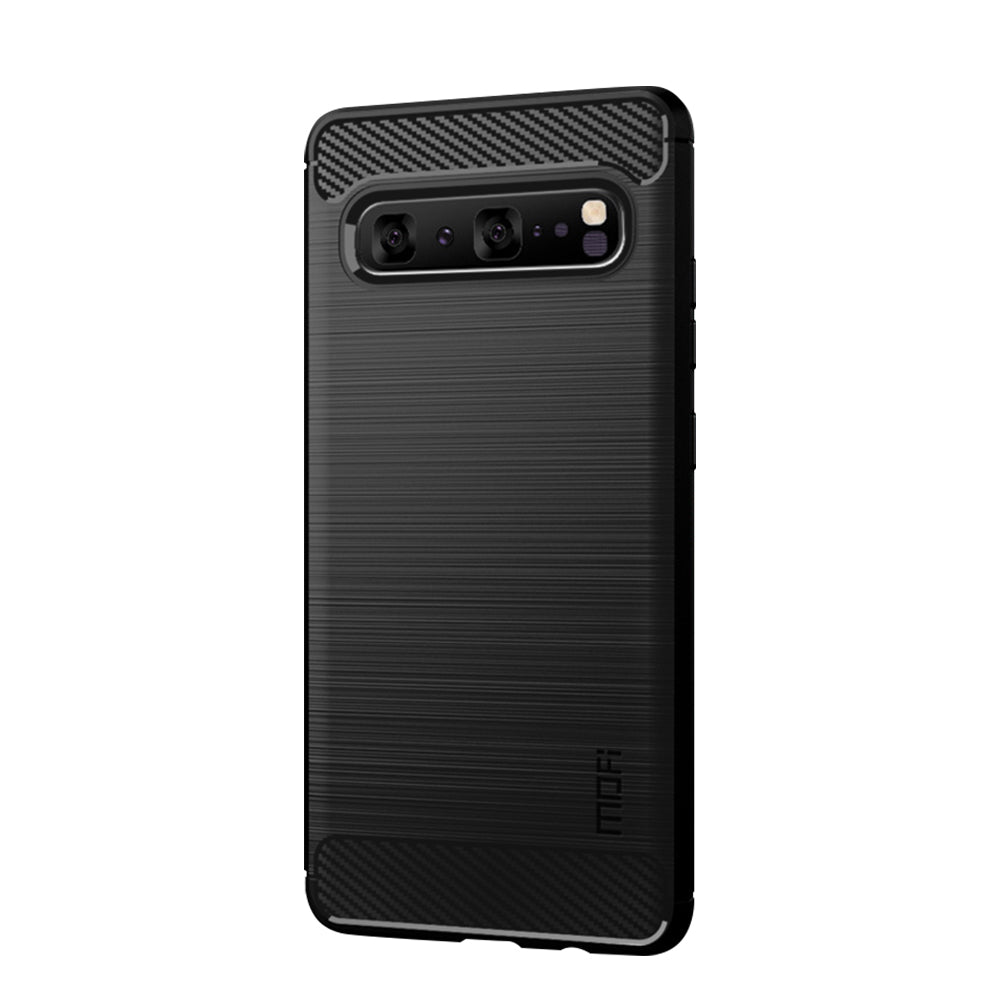 MOFI Carbon Fiber Texture Brushed TPU Phone Shell for Samsung Galaxy S10 5G