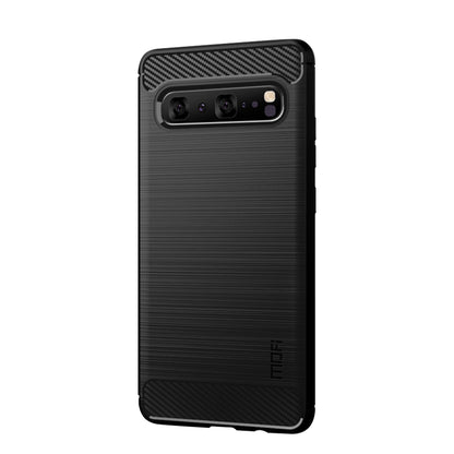 MOFI Carbon Fiber Texture Brushed TPU Phone Shell for Samsung Galaxy S10 5G
