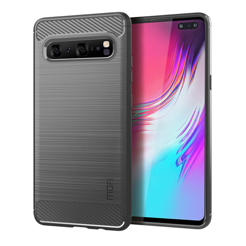 MOFI Carbon Fiber Texture Brushed TPU Phone Shell for Samsung Galaxy S10 5G