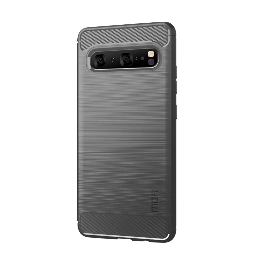 MOFI Carbon Fiber Texture Brushed TPU Phone Shell for Samsung Galaxy S10 5G