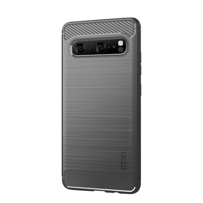 MOFI Carbon Fiber Texture Brushed TPU Phone Shell for Samsung Galaxy S10 5G