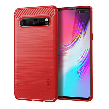MOFI Carbon Fiber Texture Brushed TPU Phone Shell for Samsung Galaxy S10 5G