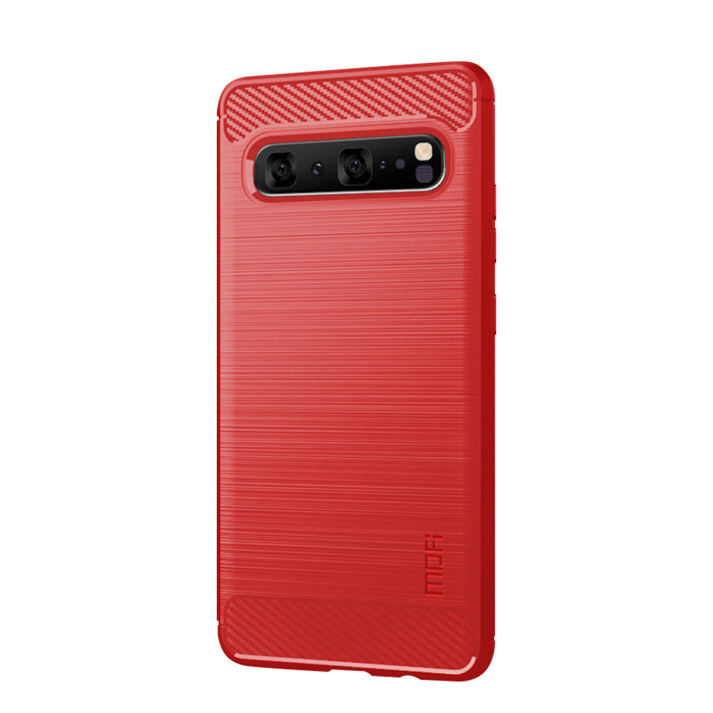 MOFI Carbon Fiber Texture Brushed TPU Phone Shell for Samsung Galaxy S10 5G