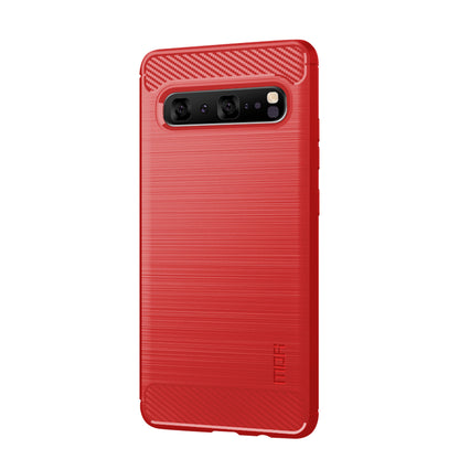 MOFI Carbon Fiber Texture Brushed TPU Phone Shell for Samsung Galaxy S10 5G