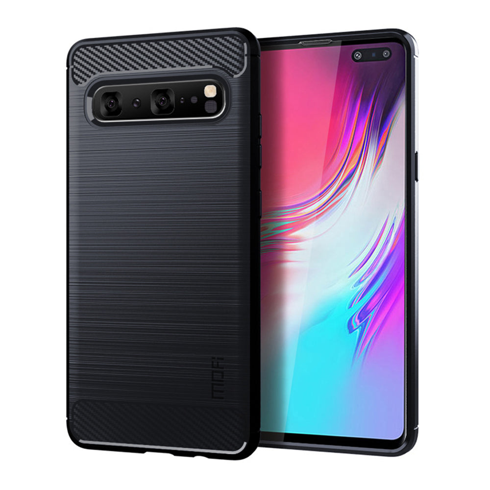 MOFI Carbon Fiber Texture Brushed TPU Phone Shell for Samsung Galaxy S10 5G