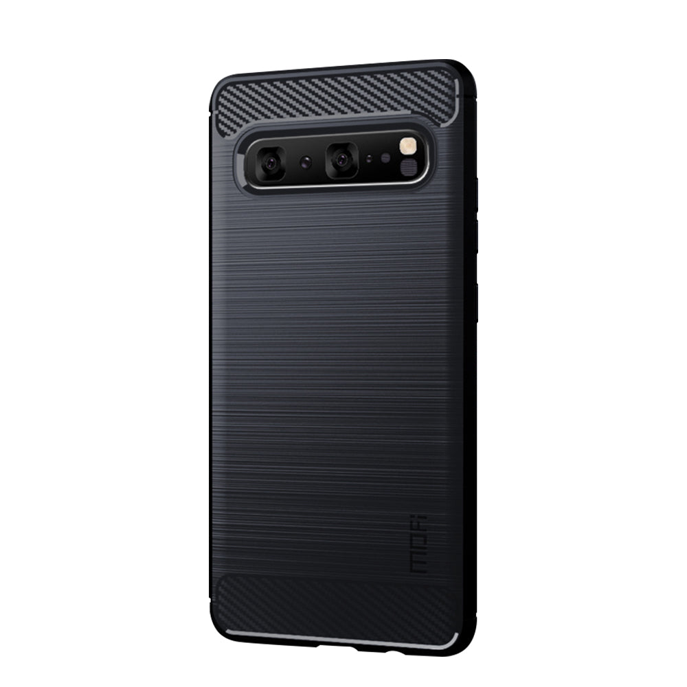 MOFI Carbon Fiber Texture Brushed TPU Phone Shell for Samsung Galaxy S10 5G