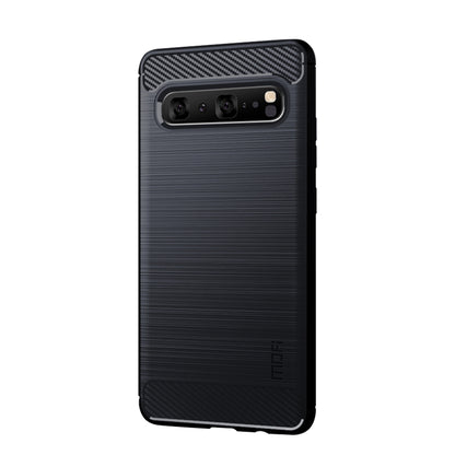 MOFI Carbon Fiber Texture Brushed TPU Phone Shell for Samsung Galaxy S10 5G