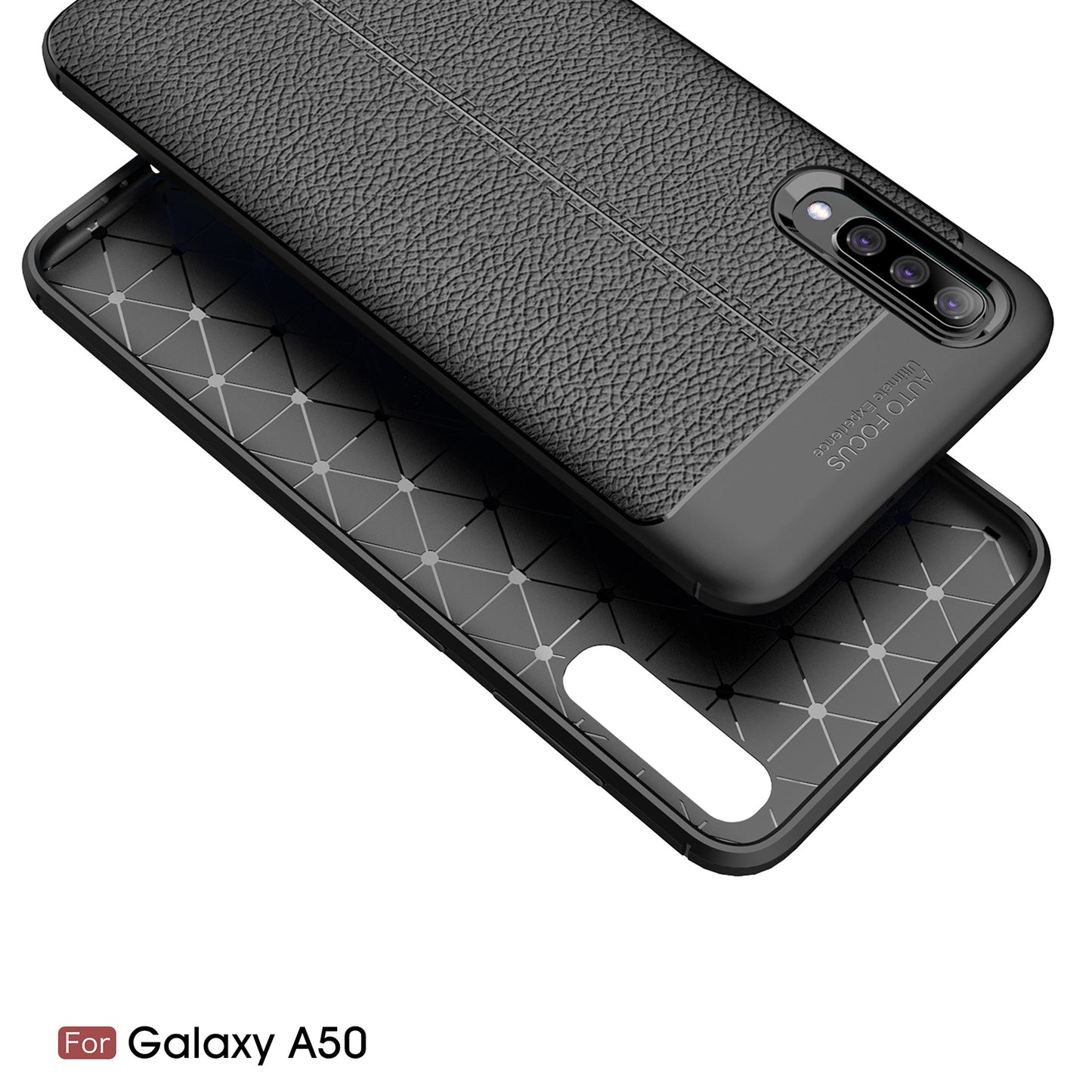 Litchi Skin Soft TPU Phone Case Protective Cover for Samsung Galaxy A50/A50s/A30s