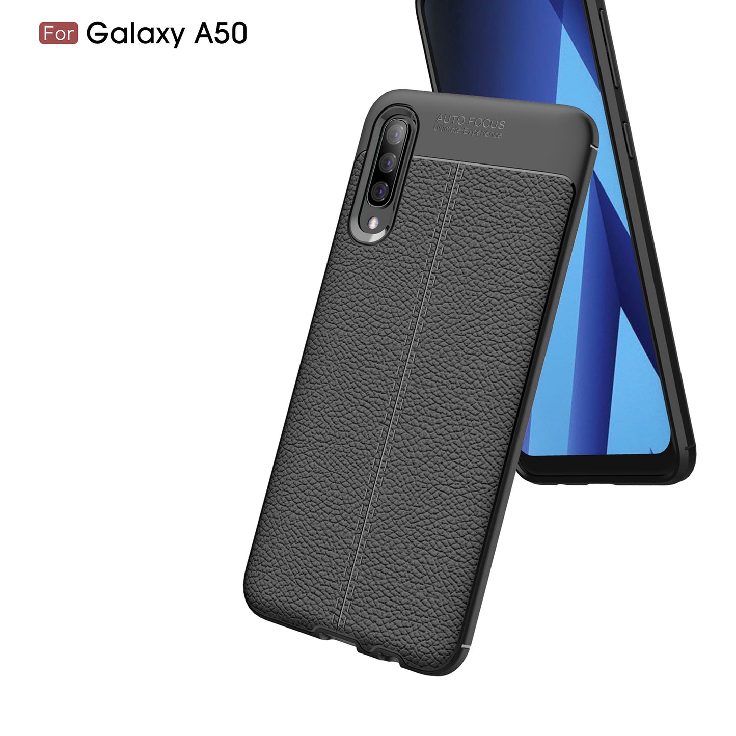 Litchi Skin Soft TPU Phone Case Protective Cover for Samsung Galaxy A50/A50s/A30s
