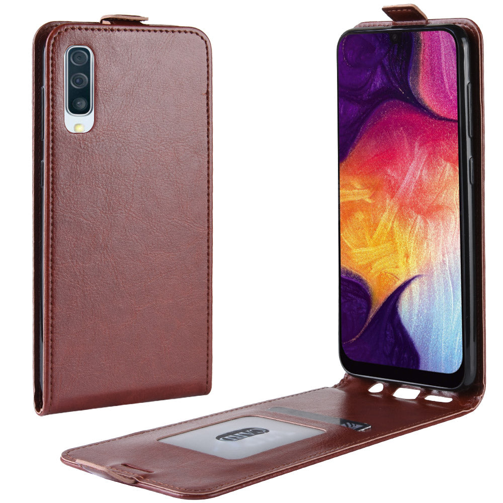 Crazy Horse [Vertical Flip] Leather Mobile Cover for Samsung Galaxy A50 / A50s / A30s