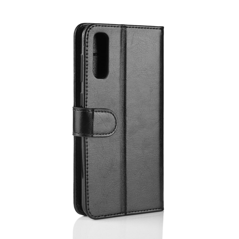 Crazy Horse Texture Magnetic Stand Leather Phone Shell for Samsung Galaxy A50 / A50s / A30s