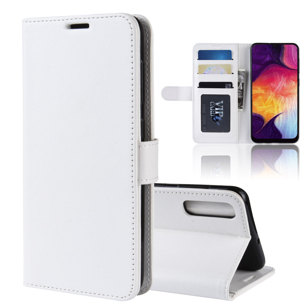 Crazy Horse Texture Magnetic Stand Leather Phone Shell for Samsung Galaxy A50 / A50s / A30s